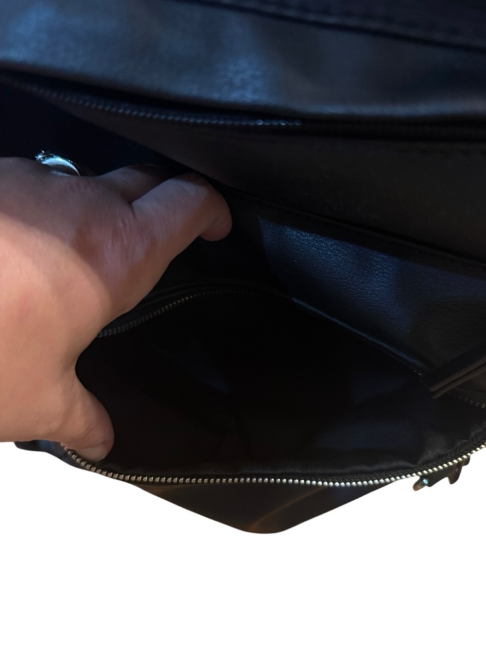 Madden NYC Black Faux Leather Backpack - Picture 9 of 9